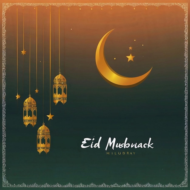 Eid ul adha eid mubarak sfondo islamico Creato da AI