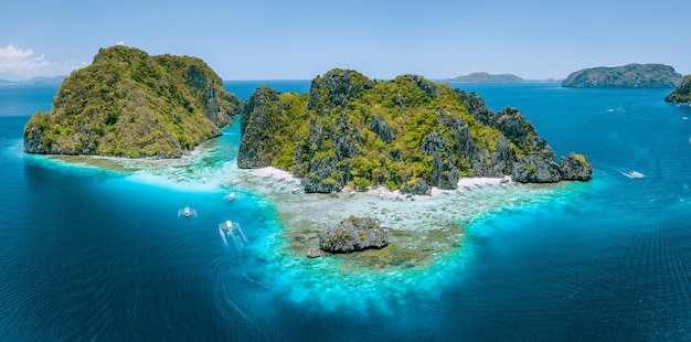 El Nido Palawan Filippine Attrazione turistica il luogo naturale più bello e famoso Parco della Riserva Marina