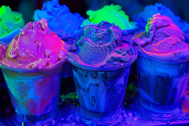 Electric Scoops Neon Ice Cream Zest