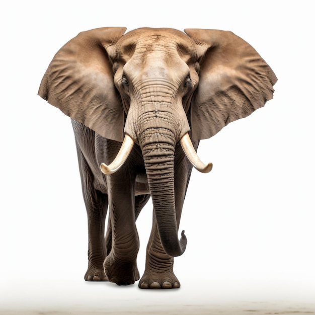 Elefante africano che cammina verso la telecamera