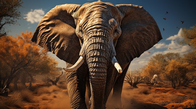Elefante nel deserto della Namibia africagenerative ai