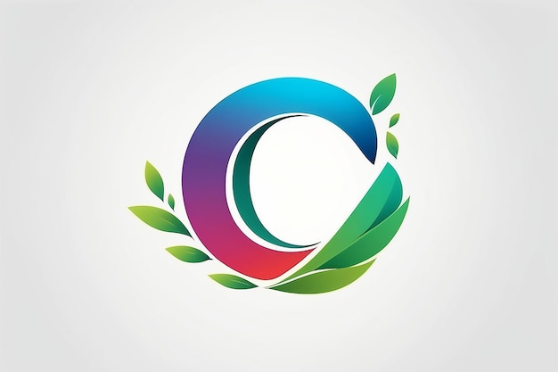 Elegant Branding Natural Gradient Style Letter O Logo Design Template (Template di progettazione del logo)