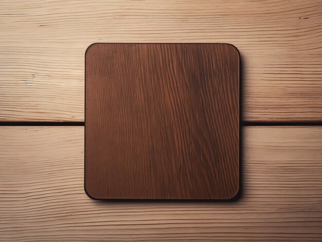 Elegant Ceramic Coaster Mockup for Tableware AI Generated