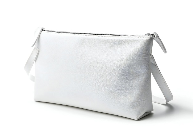 Elegante borsa cosmetica bianca accessorio di viaggio minimalista e elegante per il trucco e la conservazione