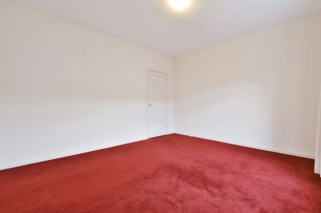 Elegante camera con tappeto rosso