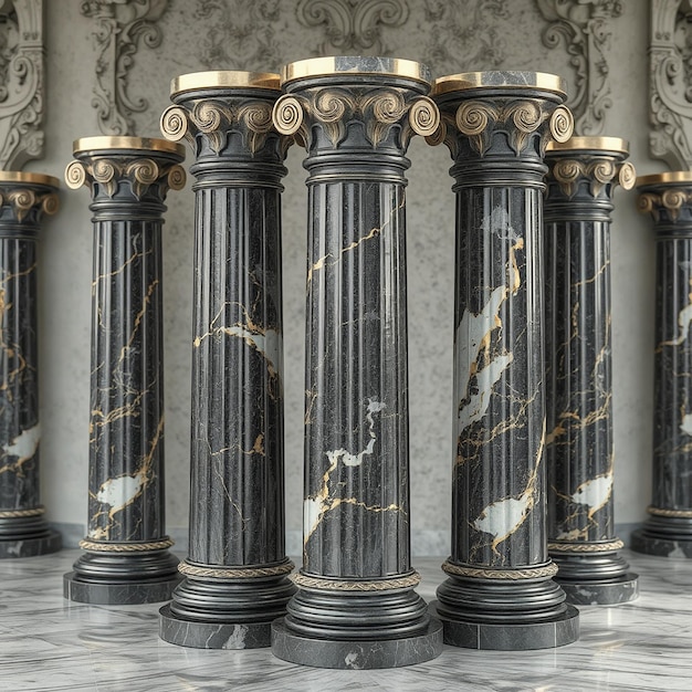"Elegante colonna d'oro"