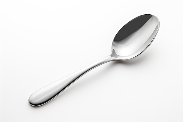 Elegante cucchiaio da servizio isolato su sfondo bianco