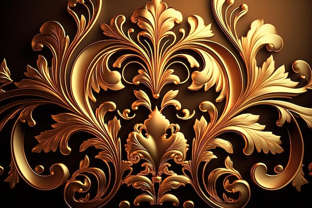 Elegante decorazione in oro