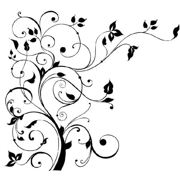 Foto elegante disegno floreale