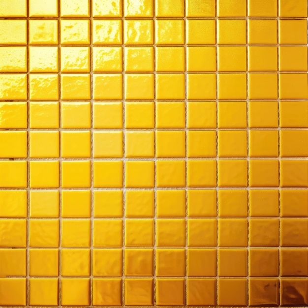 Elegante e contemporaneo Migliora il tuo bagno con piastrelle a mosaico quadrate giallo oro