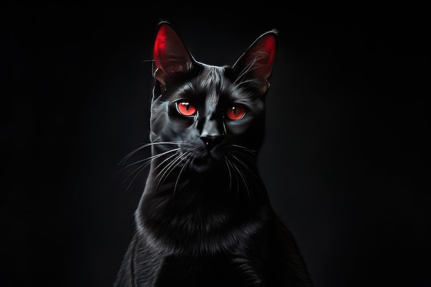 elegante gatto nero