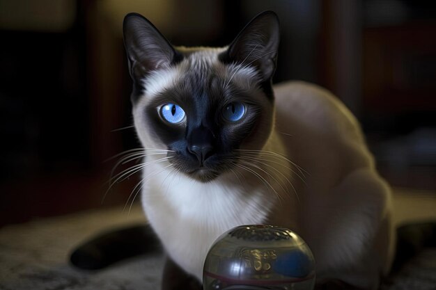 Elegante gatto siamese