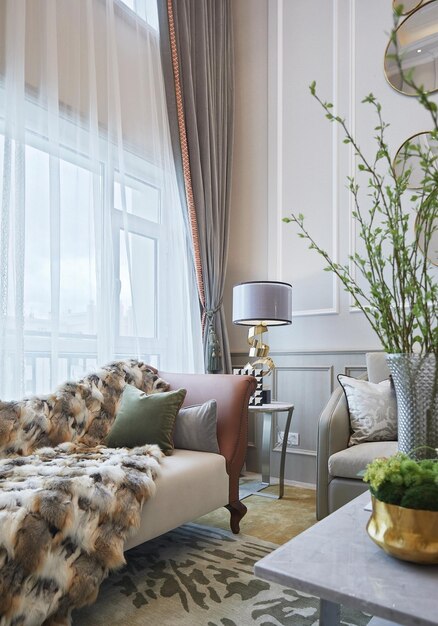 Elegante interno del soggiorno