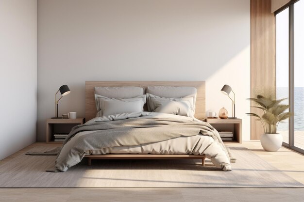 Elegante modello di set da letto Trasforma il tuo spazio con questo elegante modello con un set da letto contemporaneo e accessori