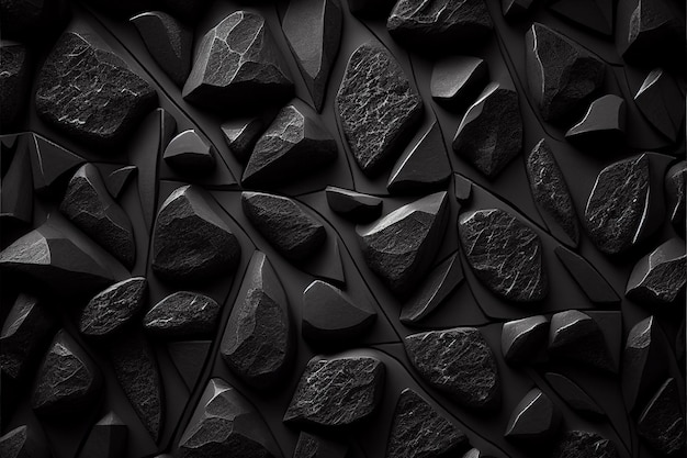 Elegante motivo di pietra nera sfondo una splendida texture naturale