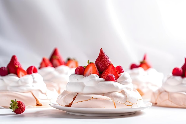 Elegante Pavlova Beige Rosa