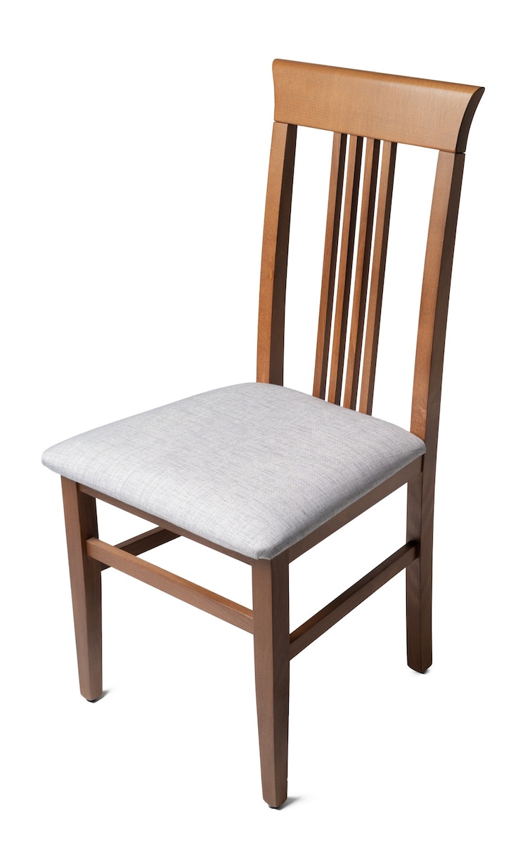 Foto elegante sedia comoda isolata