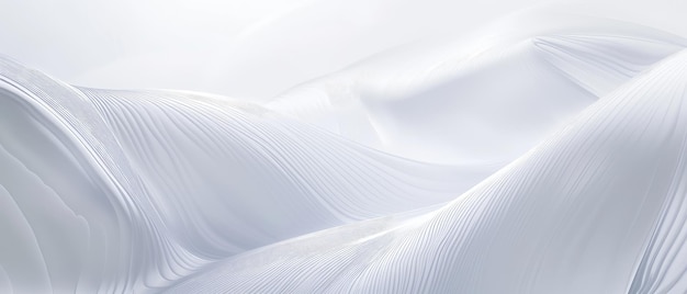 Elegante tessuto bianco ondeggia sfondo astratto