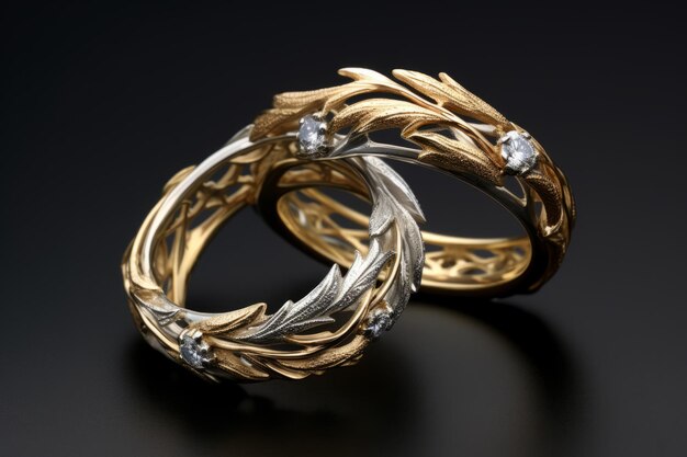 Eleganti anelli da sposa Attrazione estetica in un rapporto di 32 aspetti