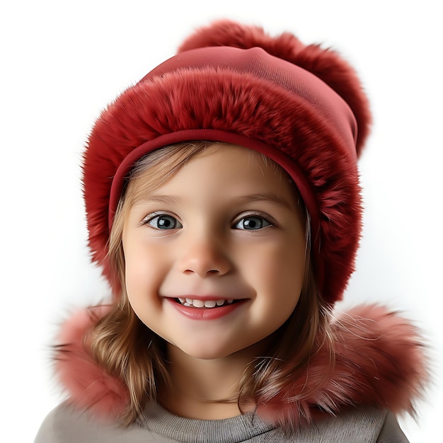 Eleganti cappelli invernali per bambini con materiale di lana colore rosso su Wcreative idee di concept design