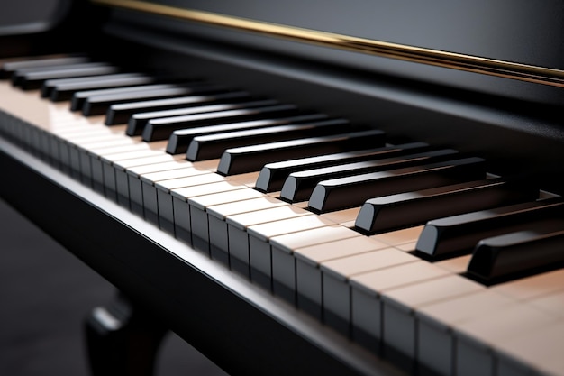 Eleganti tasti da pianoforte AI generativa