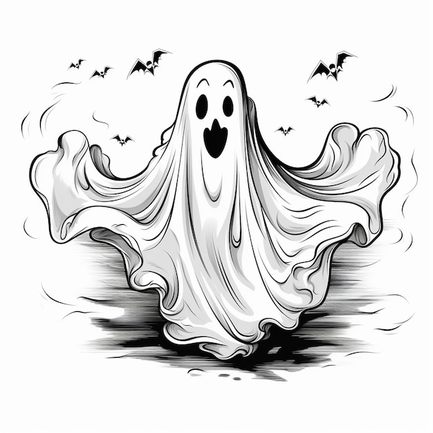 Eleganti vettori di fantasmi di Halloween