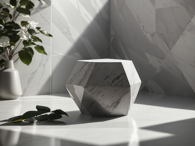 Eleganza contemporanea Pietra di granito grigio geometrica moderna