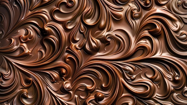 Eleganza del modello intricato del cioccolato