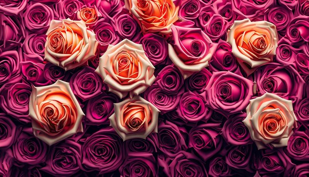Eleganza in fiore Una sinfonia di rose in vibrante armonia