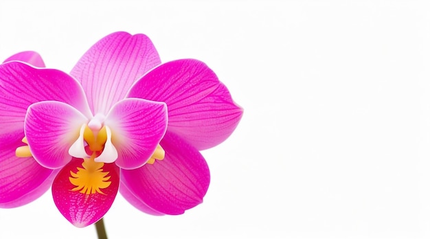 Eleganza invernale Fiore di orchidea Phalaenopsis rosa in splendida fioritura