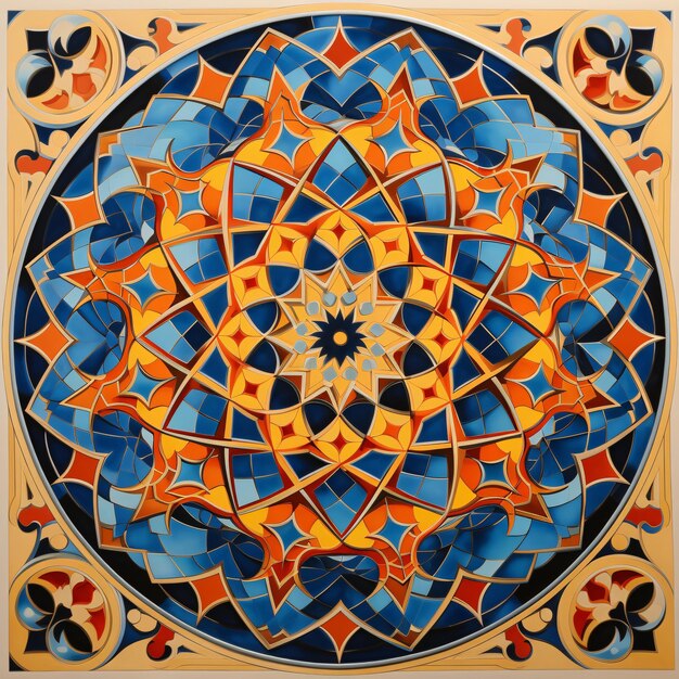 Eleganza islamica sfondi di bellezza geometrica