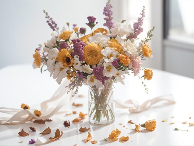 Eleganza senza tempo Bouquet di fiori secchi