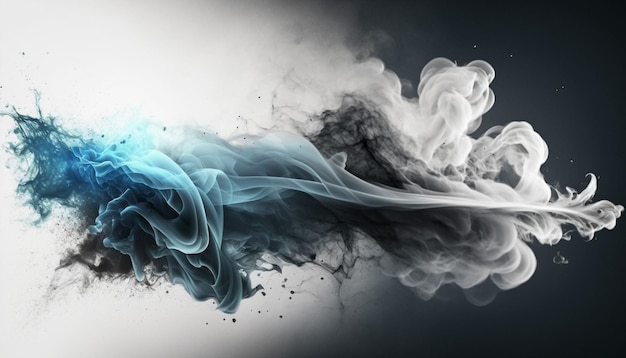 Elementi astratti di fumo o nebbia