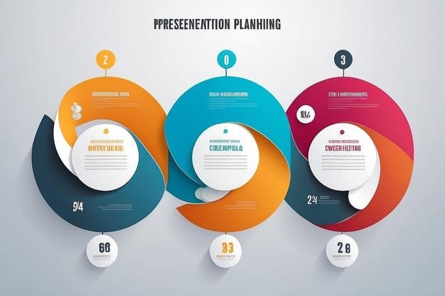Elementi infografici con 4 passaggi per la presentazione grafico concettuale della pianificazione aziendale