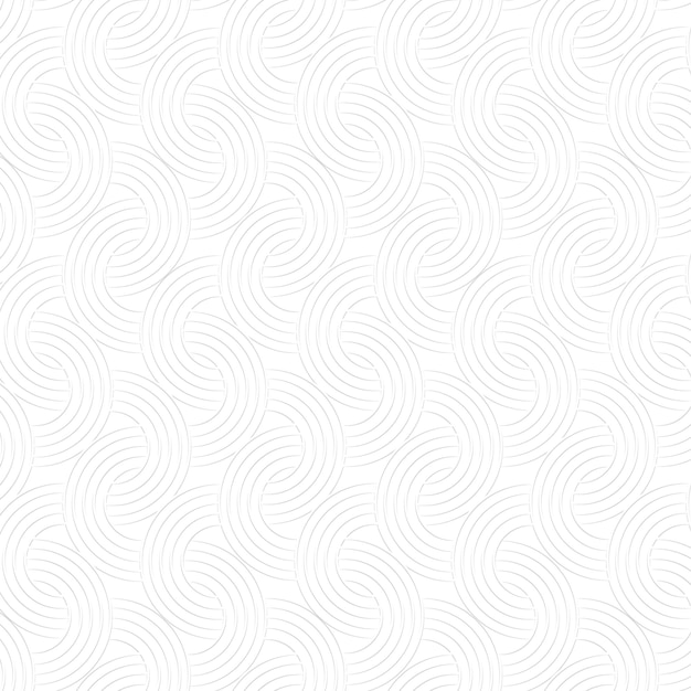 Elemento di design dello sfondo a modello di arco arrotondato interlacciato bianco