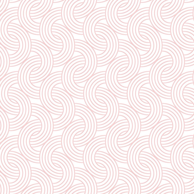 Elemento di design di sfondo a modello di arco arrotondato intrecciato rosa