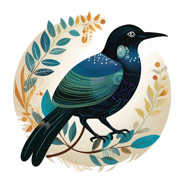 elemento di design illustrazione bellissimo uccello per manifesti banner