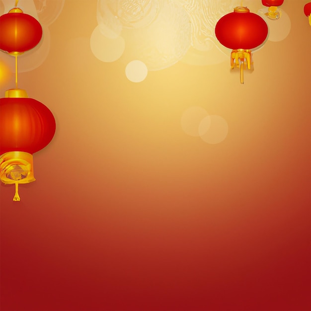 Elemento di disegno del fondo di giorno di capodanno cinese