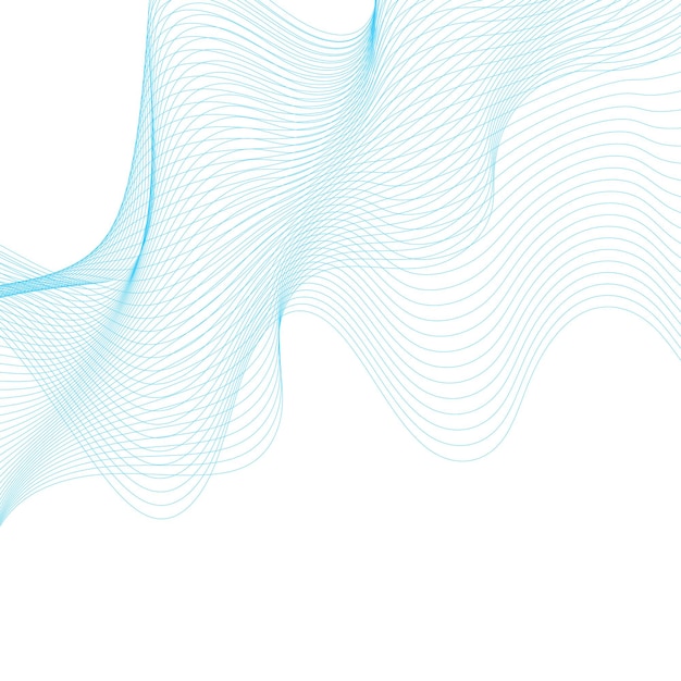 Elemento di progettazione a linea astratta a vortice blu