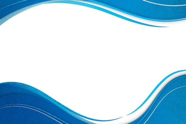 Elemento di progettazione del modello di cornice a curva blu