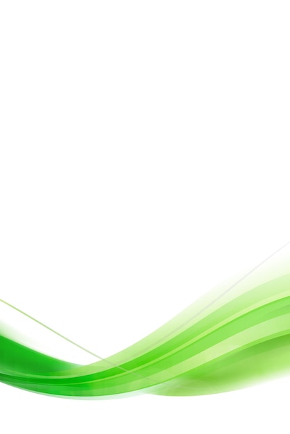 Elemento di progettazione del modello di cornice a curva verde