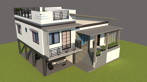 Elevare Casa con Garage