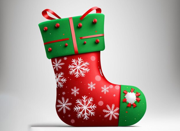 Elfo dell'arco della calza di Natale 3d