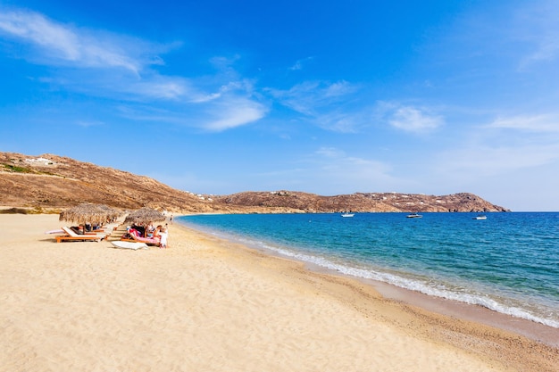 Elia Beach sull'isola di Mykonos, Cicladi in Grecia