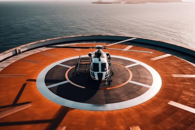 Elicottero Landing Pad fotografia pubblicitaria professionale