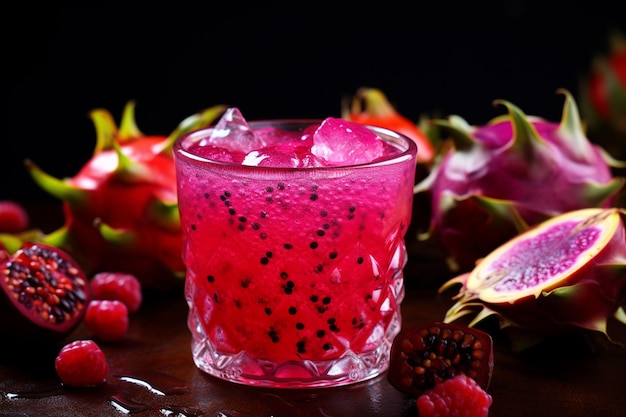Elixir di frutta del drago CloseUp Sinfonia di succo vibrante