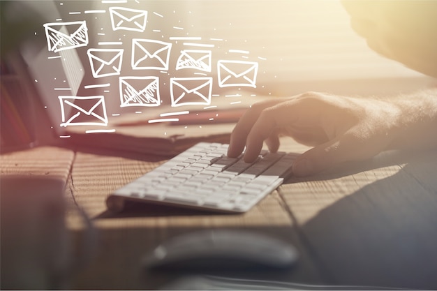 Email marketing e concetto di newsletter