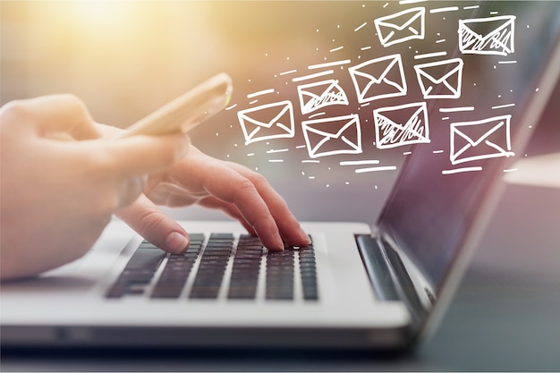 Email marketing e concetto di newsletter