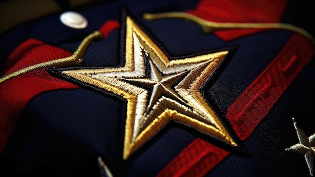 Emblema di stella militare uniforme