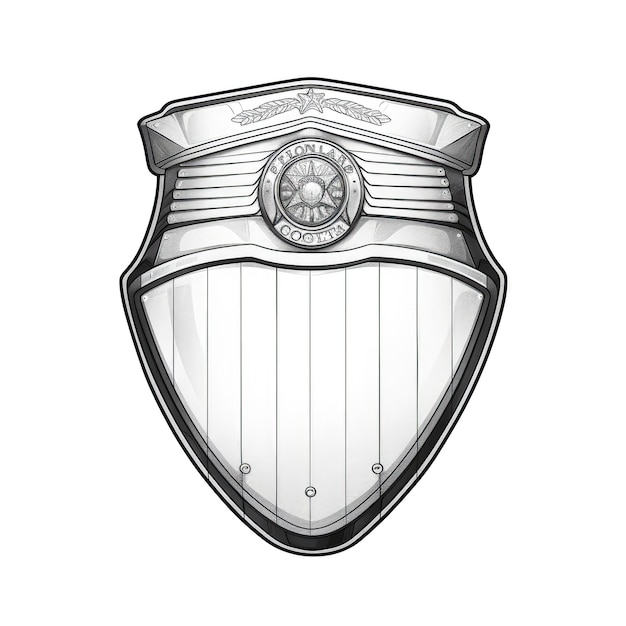 Emblema Distintivo della polizia ai generato